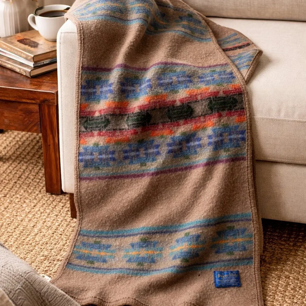 Pendleton | Bedding | Vintage Pendleton Beaver State Wool Baby Blanket ...